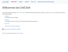 Tablet Screenshot of chzsoft.de